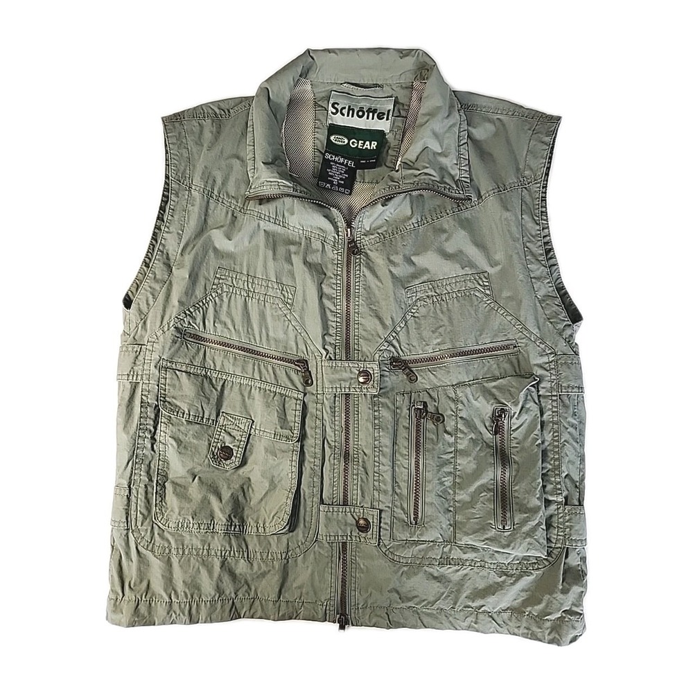 Schöffel Land Rover Gear Men's 40 Utility Safari Vest, Fishing, Hunting Rare EUC